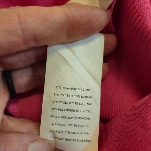 Missguided Women's Hot Pink Poly/Spandex Satin Plunge Wrap Dress - Picture 9 of 11